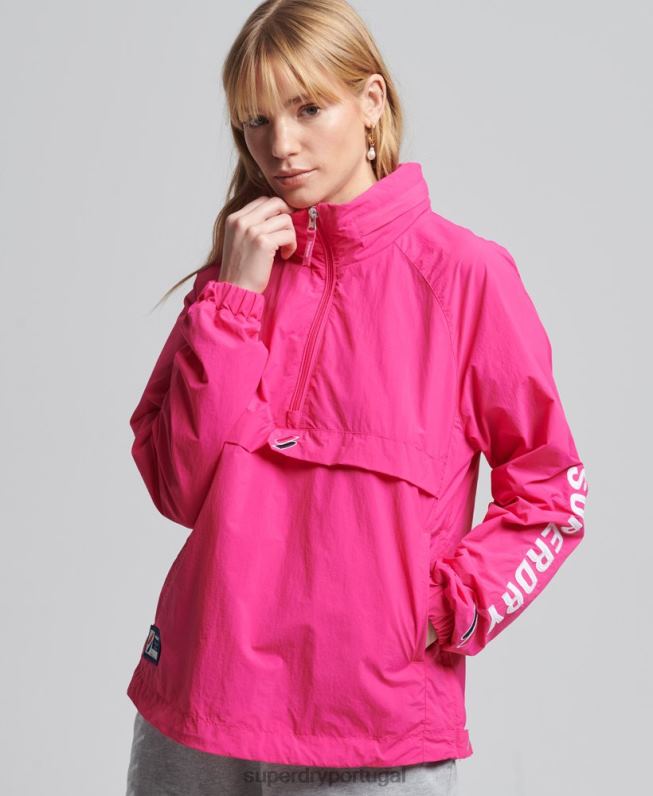 overhead gráfico essencial de código mulheres rosa roupas Superdry 2208H5560