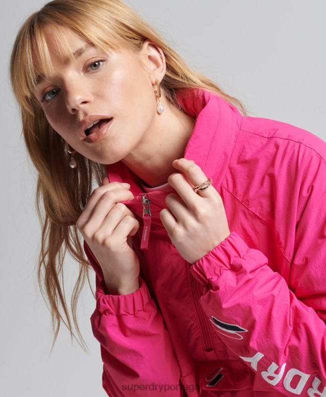 overhead gráfico essencial de código mulheres rosa roupas Superdry 2208H5560