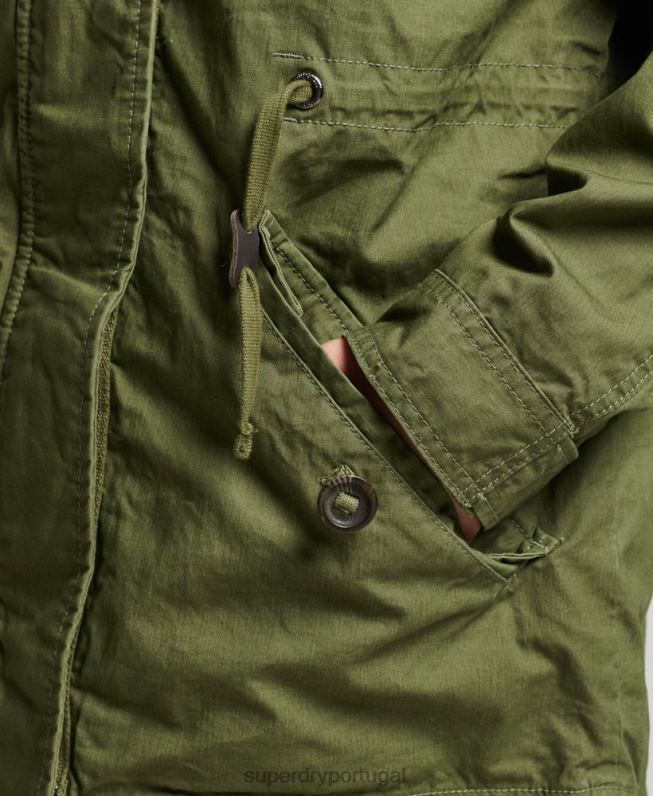 parka de campo mulheres caqui roupas Superdry 2208H5433