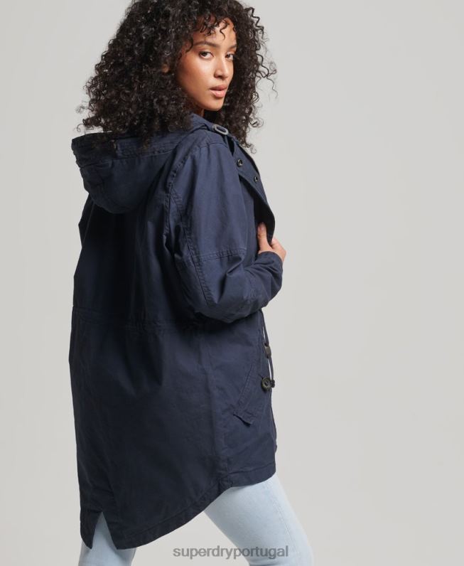 parka de campo mulheres marinha roupas Superdry 2208H5609