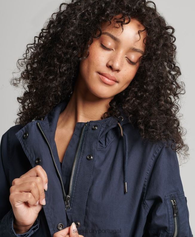 parka de campo mulheres marinha roupas Superdry 2208H5609