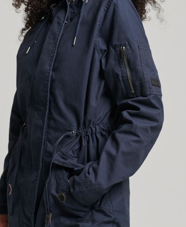 parka de campo mulheres marinha roupas Superdry 2208H5609