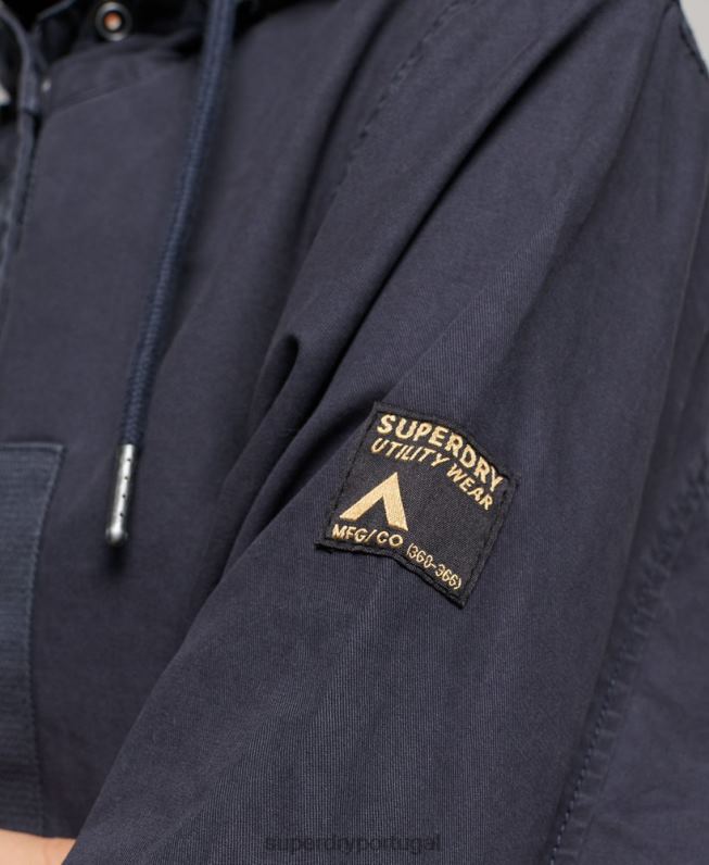 parka de campo vintage mulheres marinha roupas Superdry 2208H2163