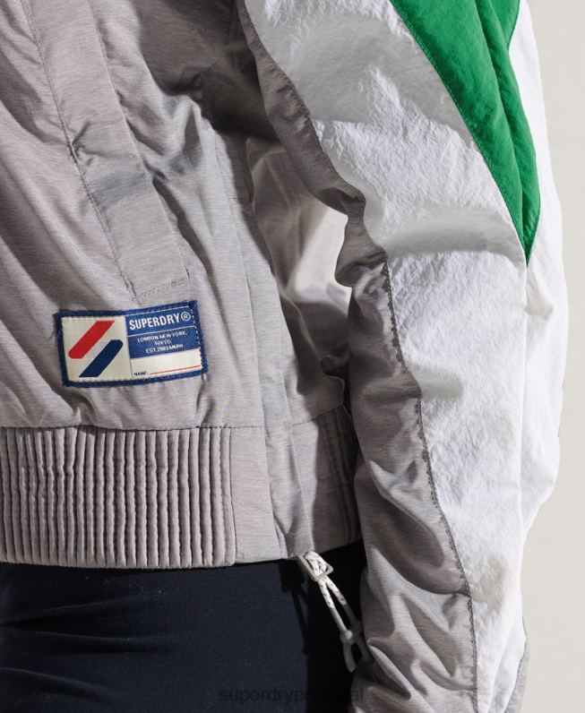 parte superior da trilha aérea do dolman mulheres cinza roupas Superdry 2208H5645