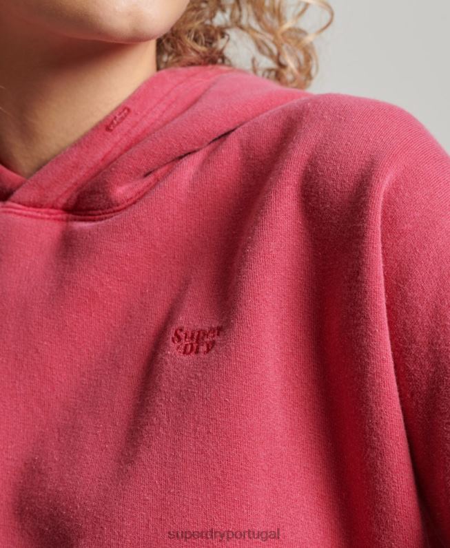 lavar moletom mulheres rosa roupas Superdry 2208H3353