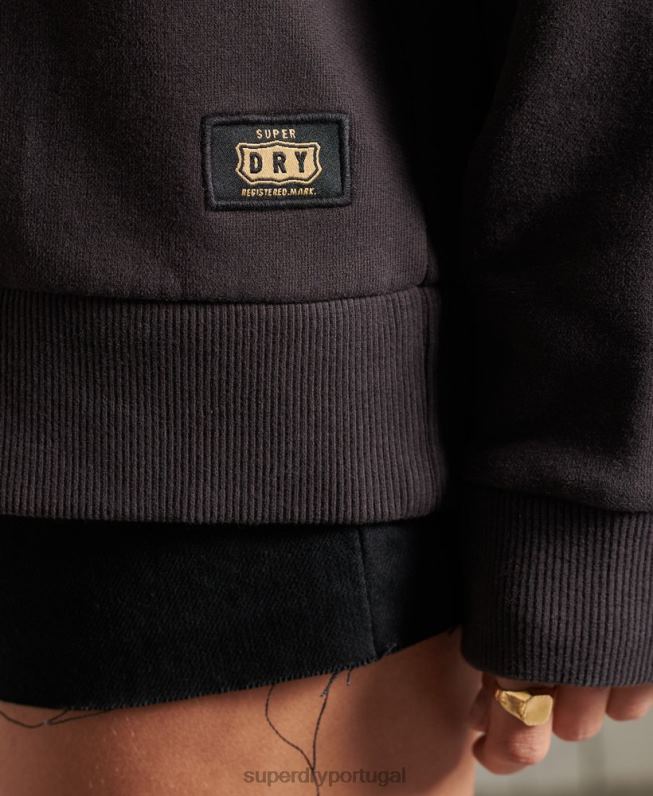 moletom banda boêmia mulheres preto roupas Superdry 2208H6118