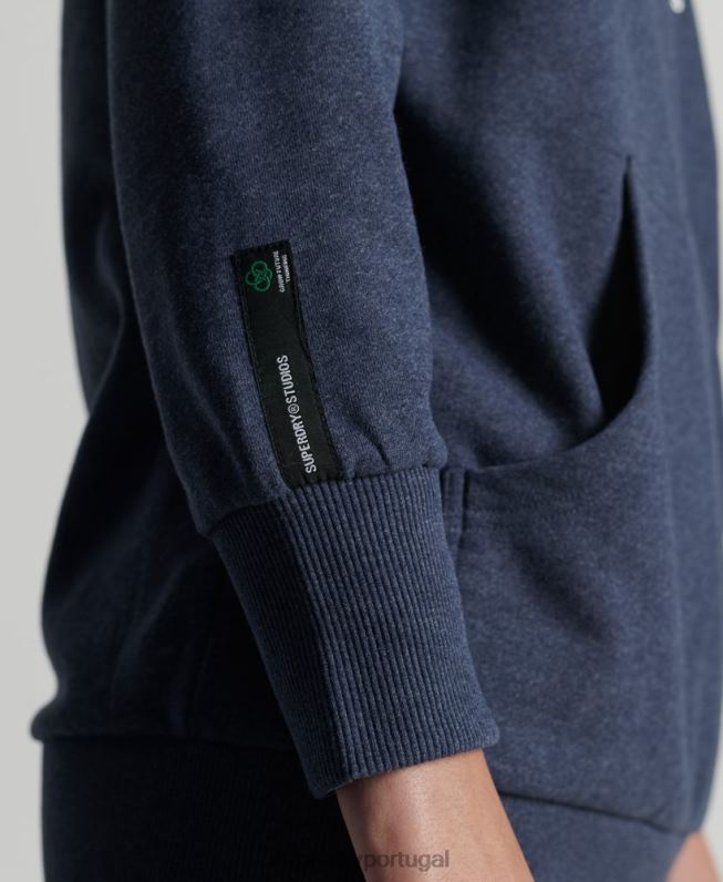 moletom cidade reciclada mulheres azul roupas Superdry 2208H5906