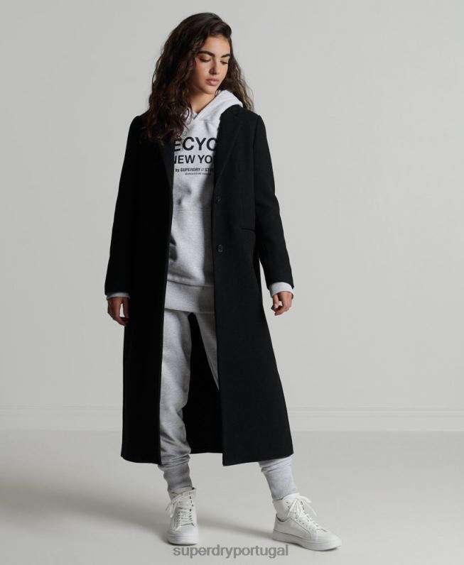 moletom cidade reciclada mulheres cinza claro roupas Superdry 2208H5835