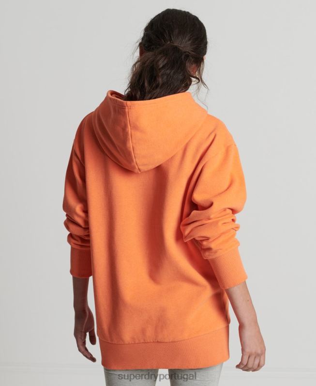 moletom cidade reciclada mulheres laranja roupas Superdry 2208H5905