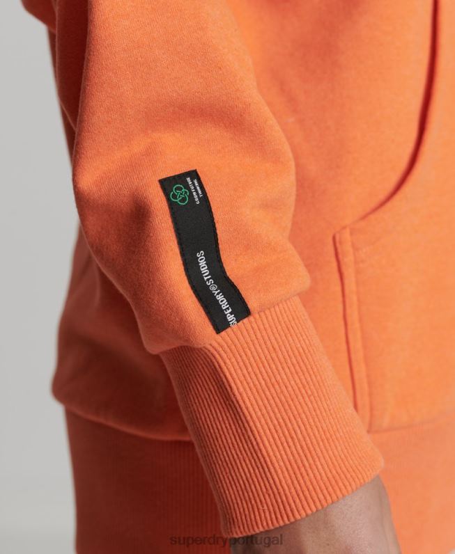 moletom cidade reciclada mulheres laranja roupas Superdry 2208H5905