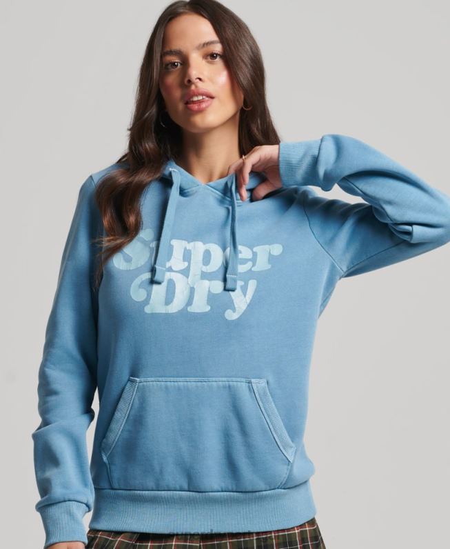 moletom clássico cooper mulheres cinza roupas Superdry 2208H3365