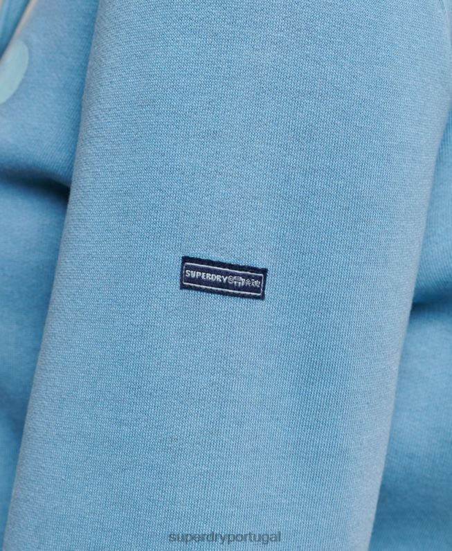 moletom clássico cooper mulheres cinza roupas Superdry 2208H3365