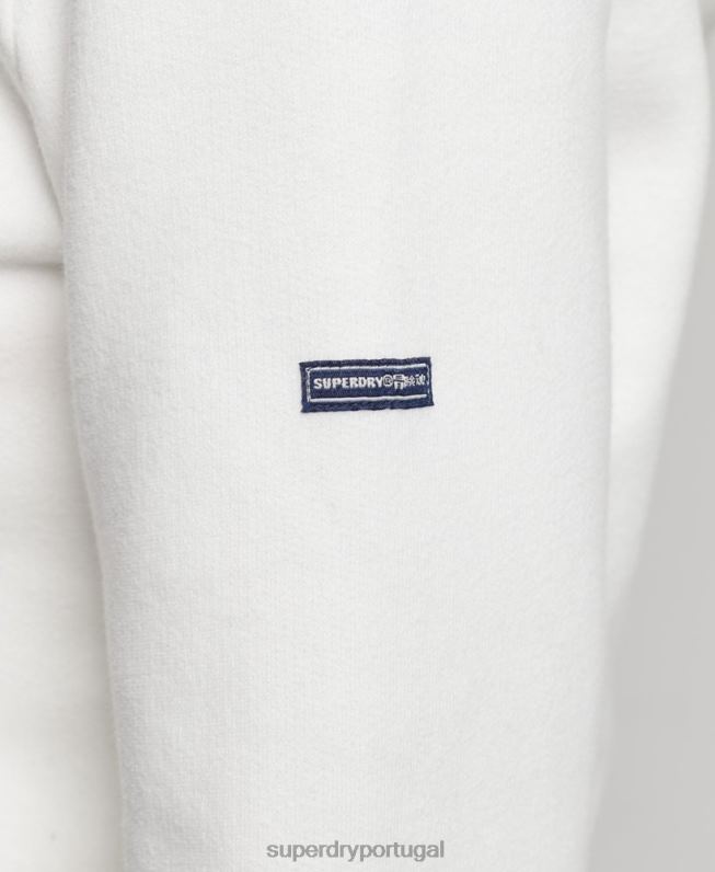 moletom clássico cooper mulheres creme roupas Superdry 2208H3414