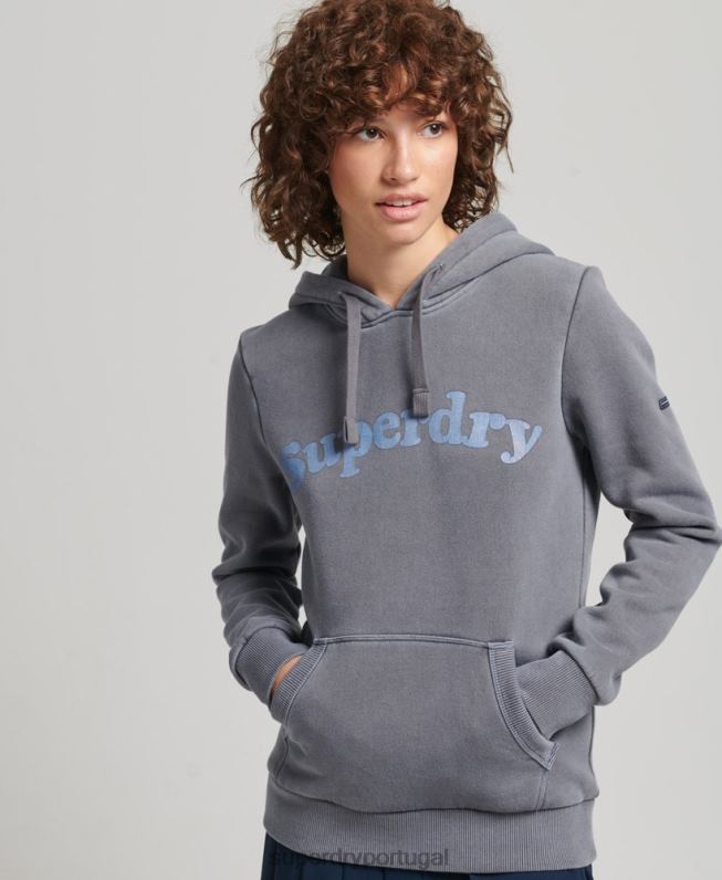 moletom clássico cooper mulheres marinha roupas Superdry 2208H5781