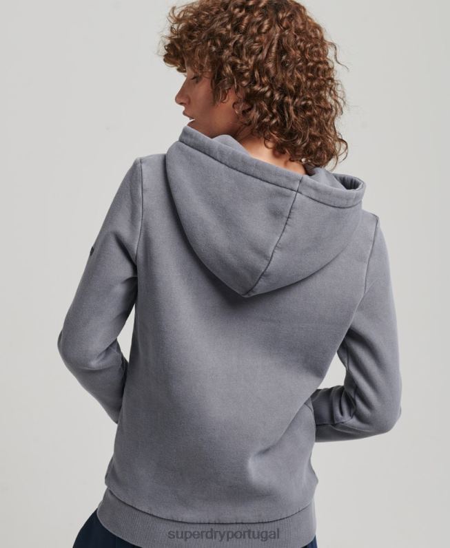 moletom clássico cooper mulheres marinha roupas Superdry 2208H5781