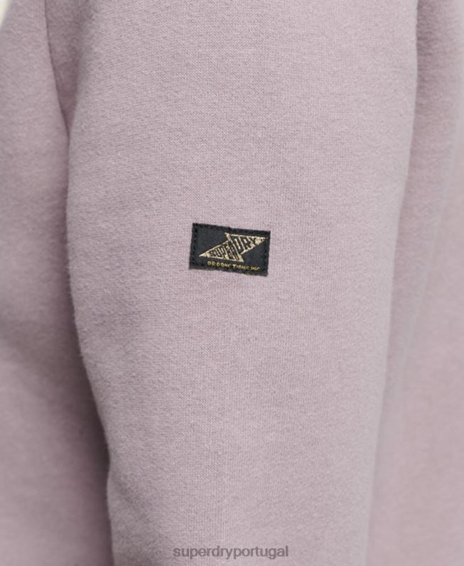 moletom com capuz embelezado mulheres roxo roupas Superdry 2208H3346