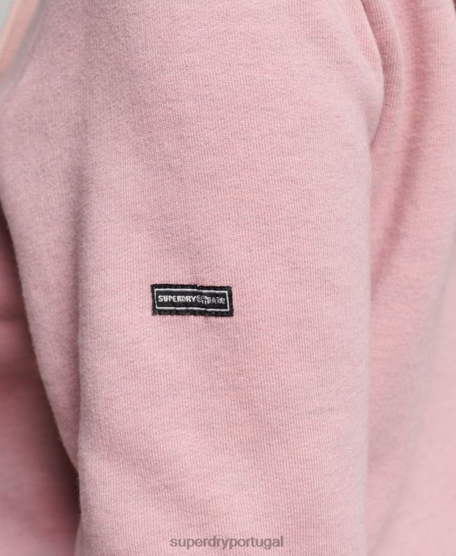 moletom com capuz floral mulheres rosa roupas Superdry 2208H3426