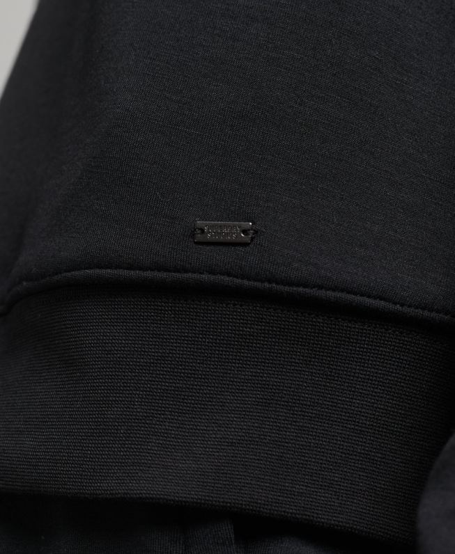 moletom com capuz modal mulheres preto roupas Superdry 2208H5823