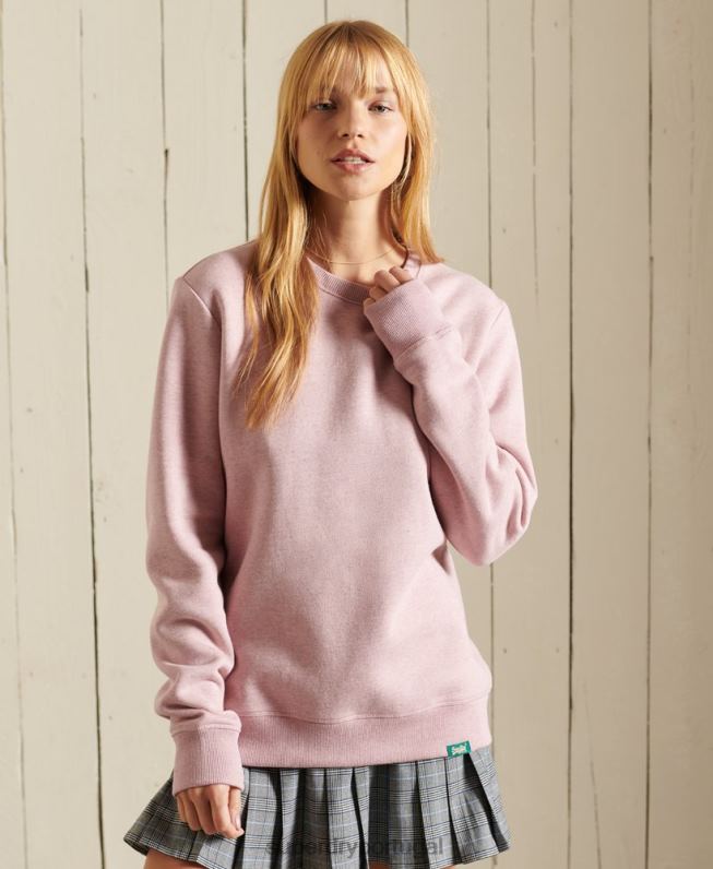 moletom com logo vintage mulheres rosa roupas Superdry 2208H3467