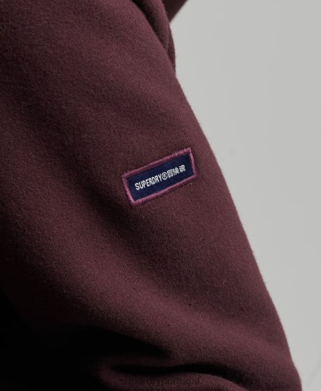 moletom com logotipo do núcleo mulheres vermelho roupas Superdry 2208H3474