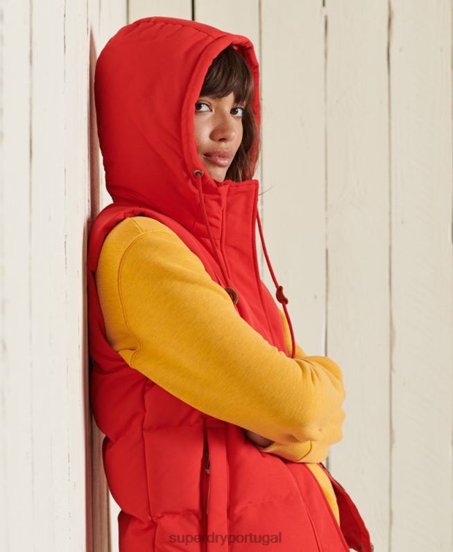 moletom da equipe Heritage Mountain mulheres ouro roupas Superdry 2208H3463