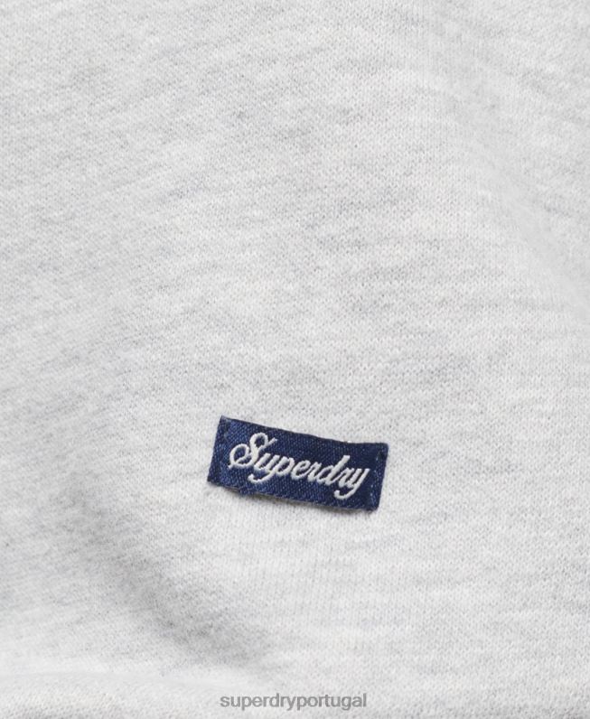 moletom de viagem mulheres cinza claro roupas Superdry 2208H3291