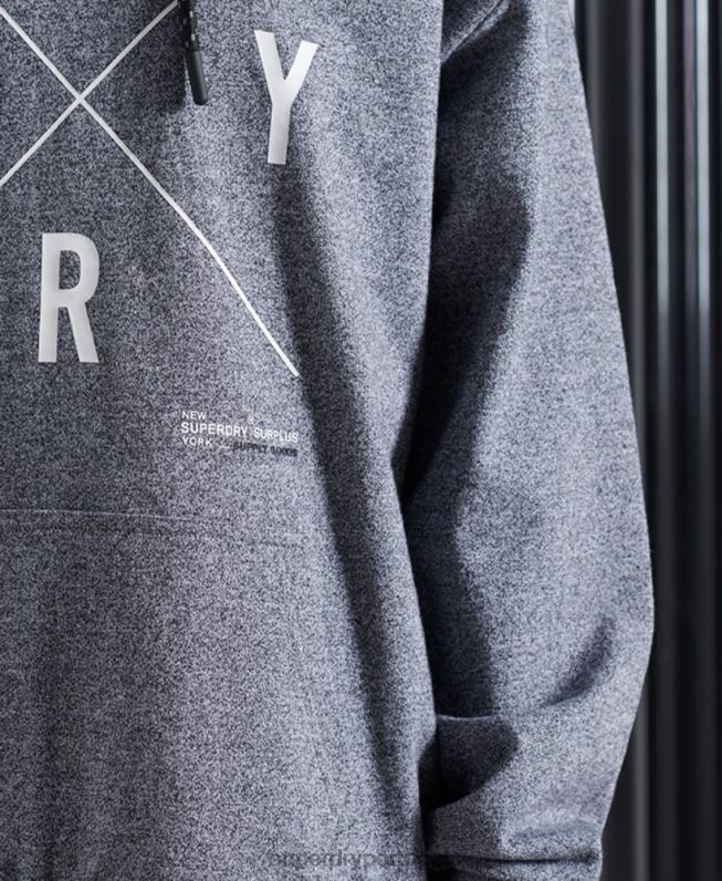 moletom excedente mulheres cinza roupas Superdry 2208H6088