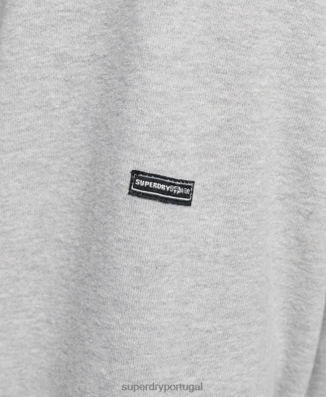 moletom folk nômade mulheres cinza roupas Superdry 2208H3307