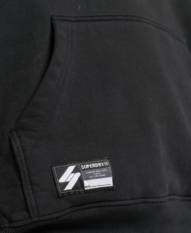 moletom oversized com logo code halftone mulheres preto roupas Superdry 2208H5791