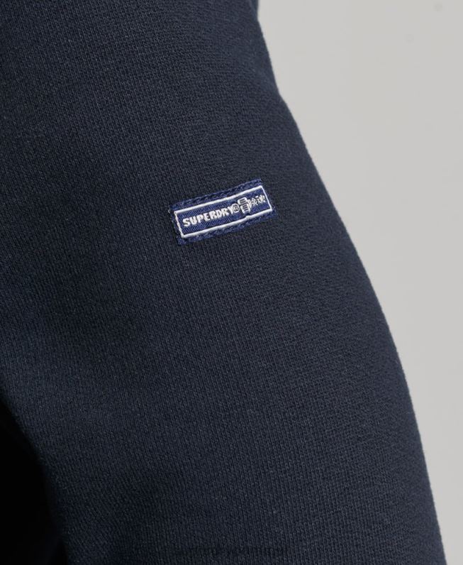 moletom vintage nostálgico com zíper mulheres marinha roupas Superdry 2208H5936