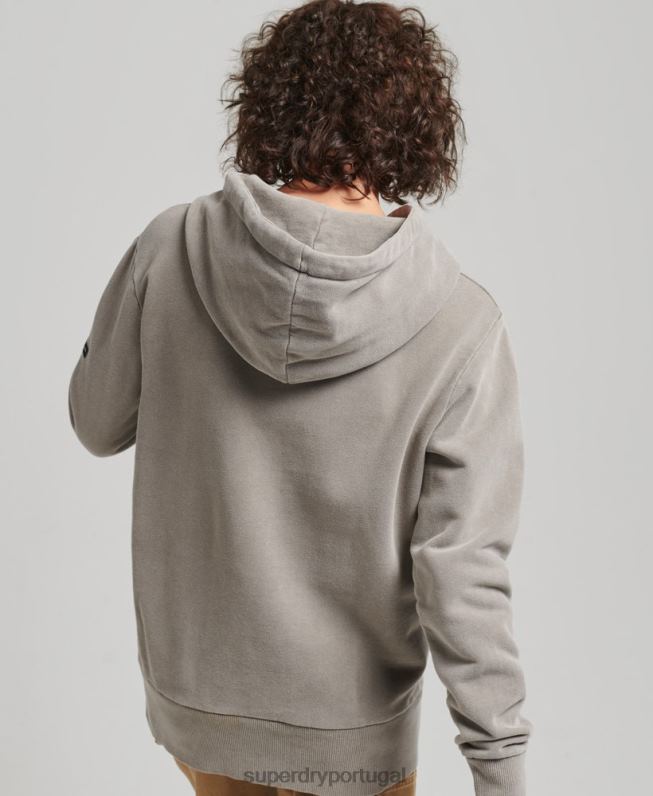 moletom vintage paz e amor mulheres caqui roupas Superdry 2208H6036