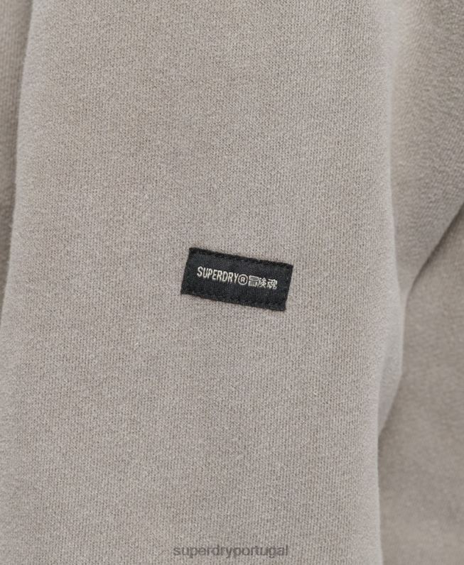 moletom vintage paz e amor mulheres caqui roupas Superdry 2208H6036