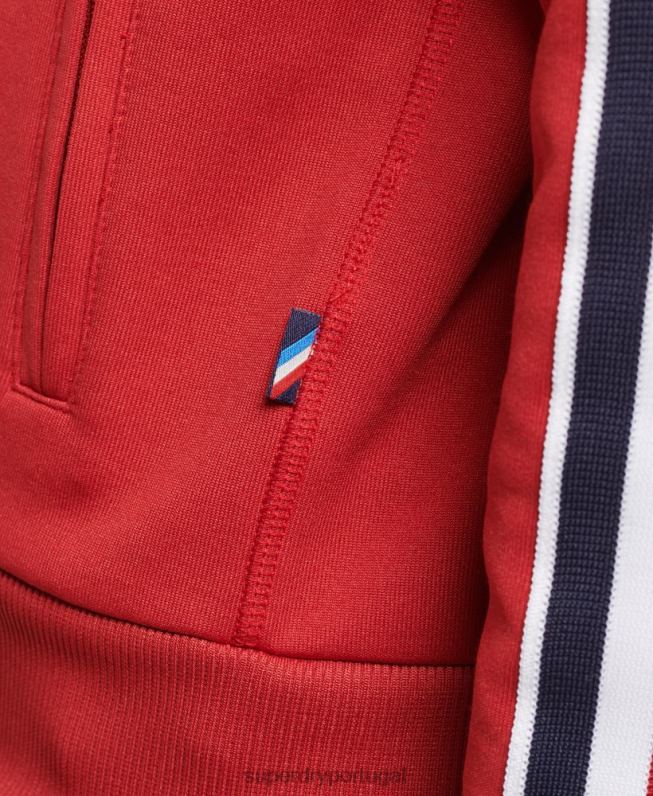 top de tricô mulheres vermelho roupas Superdry 2208H3333