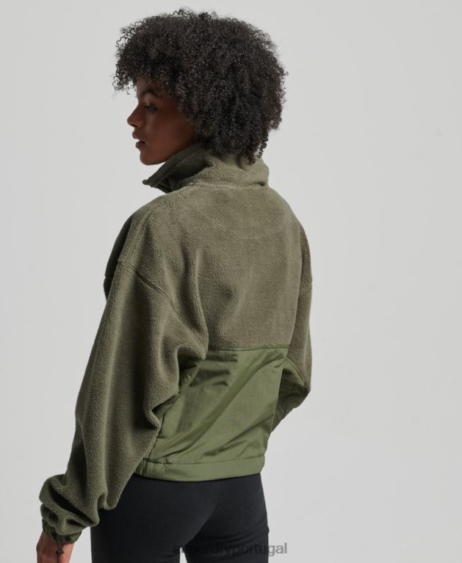 velo híbrido tecnológico mulheres caqui roupas Superdry 2208H5817