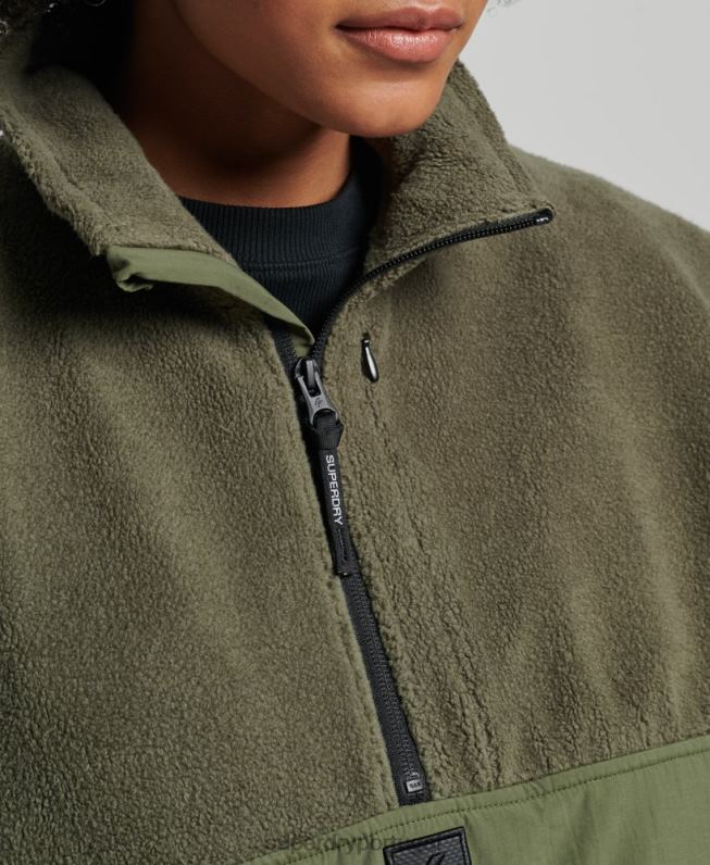 velo híbrido tecnológico mulheres caqui roupas Superdry 2208H5817