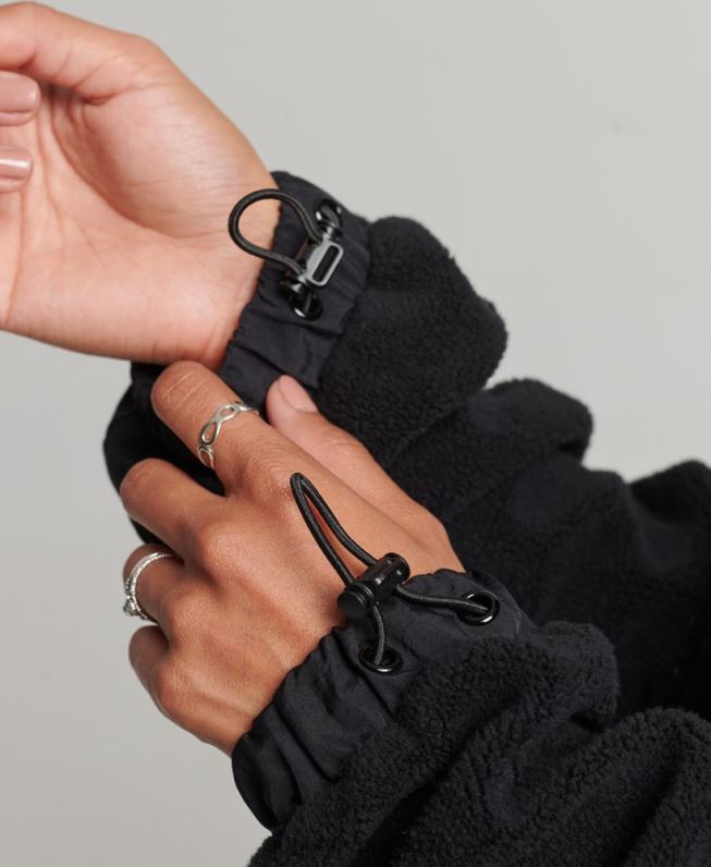 velo híbrido tecnológico mulheres preto roupas Superdry 2208H5756