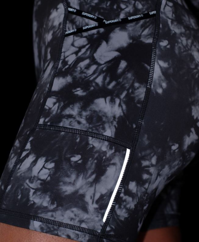 correr shorts apertados mulheres cinza roupas Superdry 2208H6343