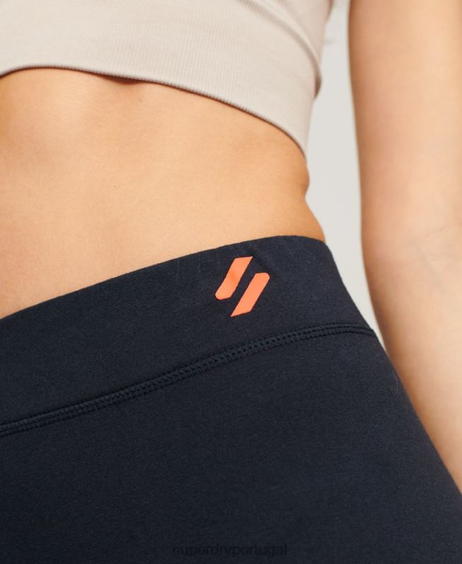 leggings esporte core mulheres marinha roupas Superdry 2208H4049