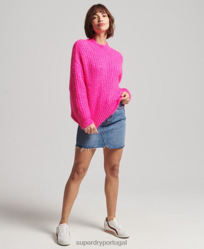 mini saia jeans mulheres azul roupas Superdry 2208H6739