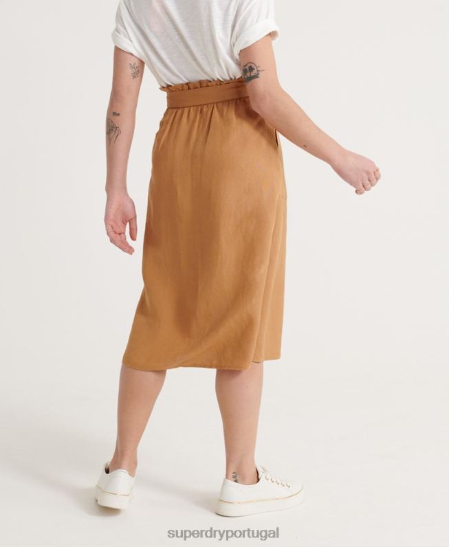 saia linho eden mulheres bronzeado roupas Superdry 2208H4167
