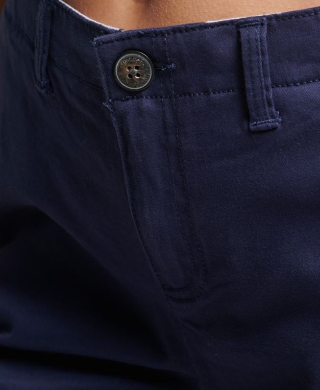 calções chino da cidade mulheres marinha roupas Superdry 2208H3163