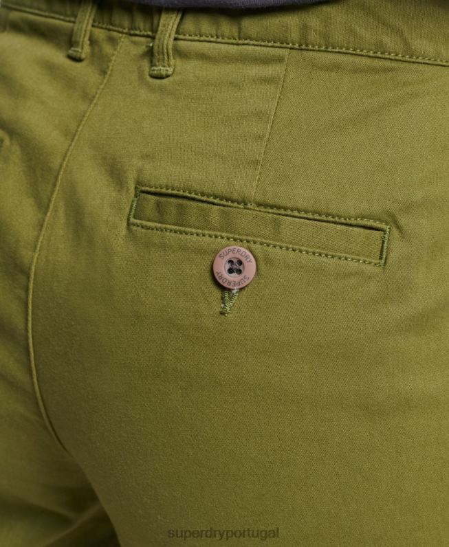 calções chino da cidade mulheres verde roupas Superdry 2208H3121