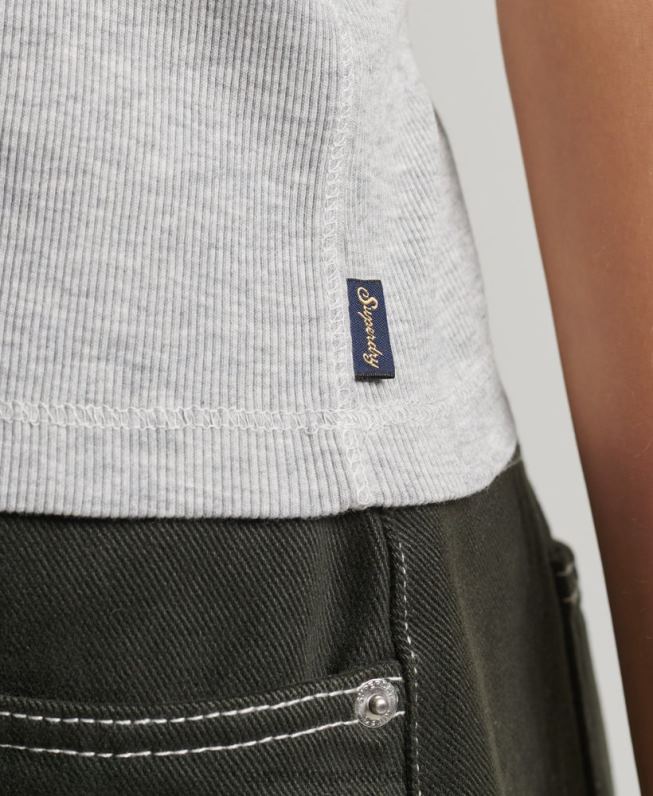 colete de corrida mulheres cinza roupas Superdry 2208H2900