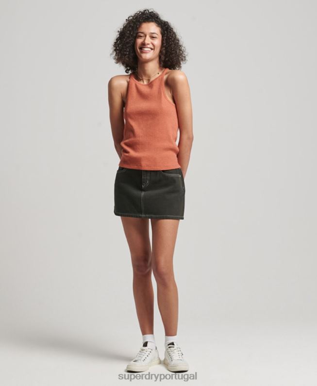 colete de corrida mulheres laranja roupas Superdry 2208H2912