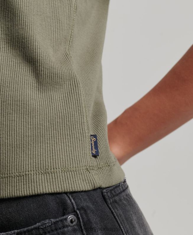 colete de corrida mulheres verde roupas Superdry 2208H2909