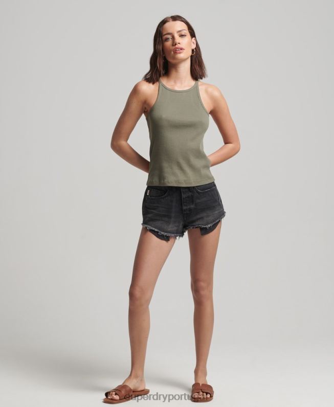 colete de corrida mulheres verde roupas Superdry 2208H2909