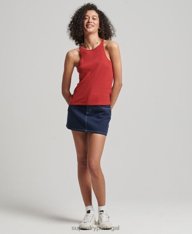 colete de corrida mulheres vermelho roupas Superdry 2208H2924