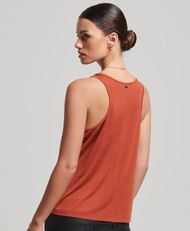 regata cupro mulheres vermelho roupas Superdry 2208H6705