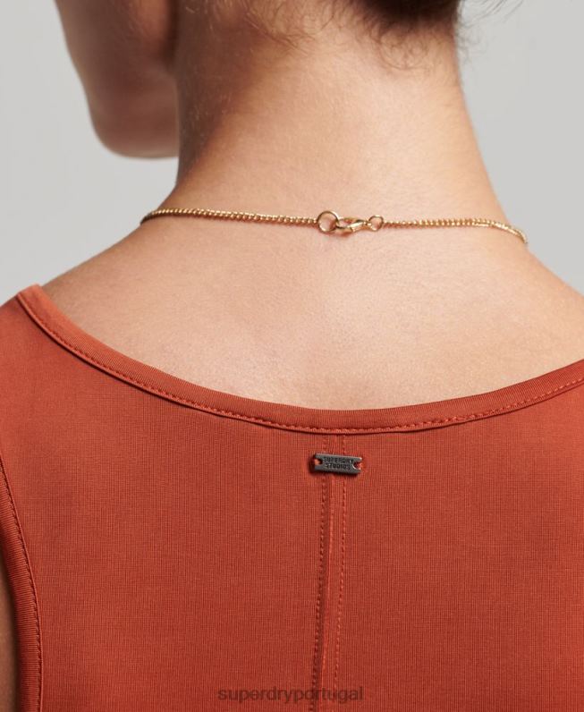 regata cupro mulheres vermelho roupas Superdry 2208H6705