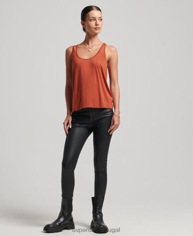 regata cupro mulheres vermelho roupas Superdry 2208H6705